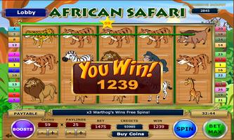 African Safari Slots Affiche