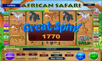 African Safari Slots اسکرین شاٹ 1