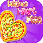 Delicious Heart Pizza - Pizza Maker icône
