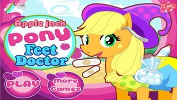 Apple Jack Pony Feet Doctor - Free Fun Girls Games Affiche