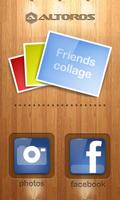 Friends collage โปสเตอร์