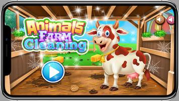 Animals Farm Cleaning Affiche