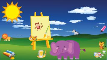 Poster Animal Coloring Game