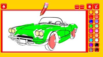 Car Coloring Game Affiche