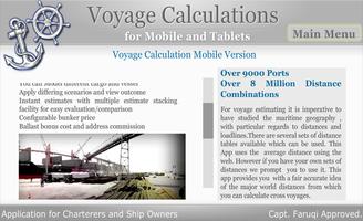 Voyage Calculation syot layar 1