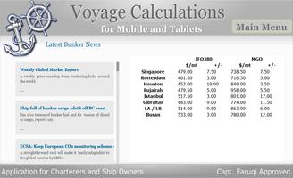 Voyage Calculation 스크린샷 2