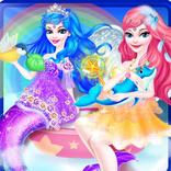 Mermaid and Angel Sister Meet