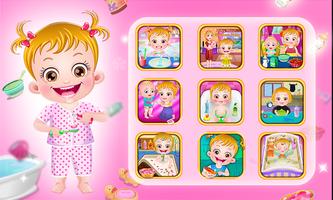 Baby Hazel Baby Care Games Affiche