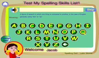 Spelling Doll Latin English 스크린샷 3