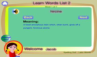 Spelling Doll Latin English 스크린샷 2