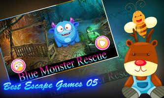 Best Escape Games 05- Blue Monster Affiche