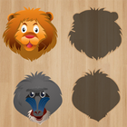 Best Kids App - Animal Face Puzzle For Kids Apps أيقونة