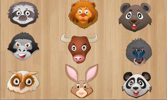 Best Kids App - Animal Face Puzzle For Kids Apps imagem de tela 1