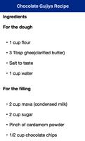 Chocolate Gujiya Holi Recipe Affiche