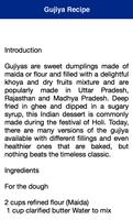 Gujiya Holi Recipe स्क्रीनशॉट 1