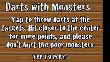 Darts with Monsters Affiche