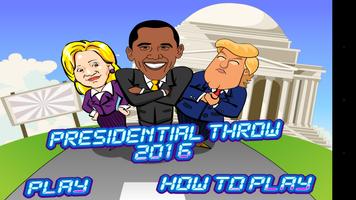 President Throw- Donald Trump Affiche