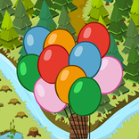 Pop balloons in the forest