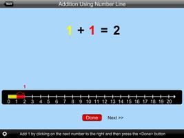 Addition Using Number Line lite version পোস্টার