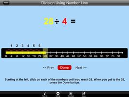 Division Using Number Line Lit capture d'écran 3