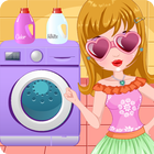Home Laundry games For Girls  - Puppy Friends icône