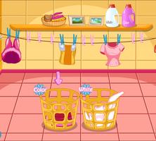 Home Laundry games For Girls  - Puppy Friends capture d'écran 3