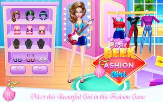 Geek Fashion Girl Plakat