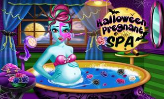 Halloween Pregnant SPA Poster