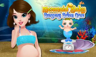 Mermaid Baby Surgery Salon Affiche