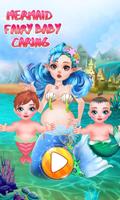 Mermaid Fairy Baby Caring Affiche