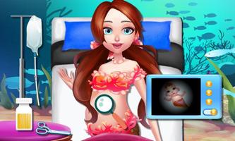 Mermaid Fairy's Newborn Baby Affiche
