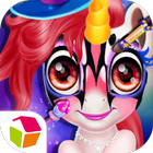 Pink Pony Jungle Painting icon