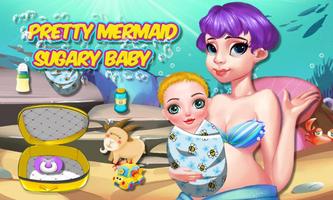 Pretty Mermaid Sugary Baby Affiche