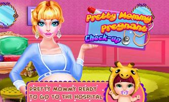 Pretty Mommy Pregnant Check-up Affiche