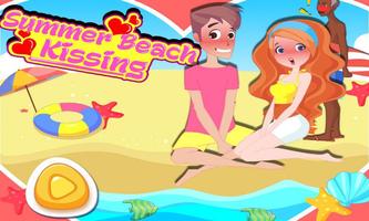 Summer Beach Kissing poster