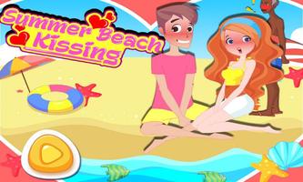 Summer Beach Kissing Plakat