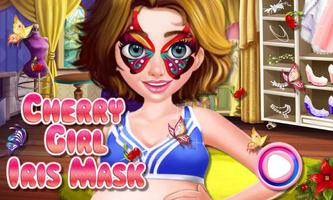 Cherry Girl Iris Mask Affiche