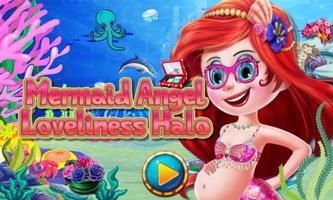 Mermaid Angel Loveliness Halo Affiche
