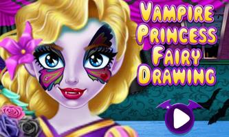 Vampire Princess Fairy Drawing Affiche