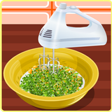 Cooking games frying fish icon