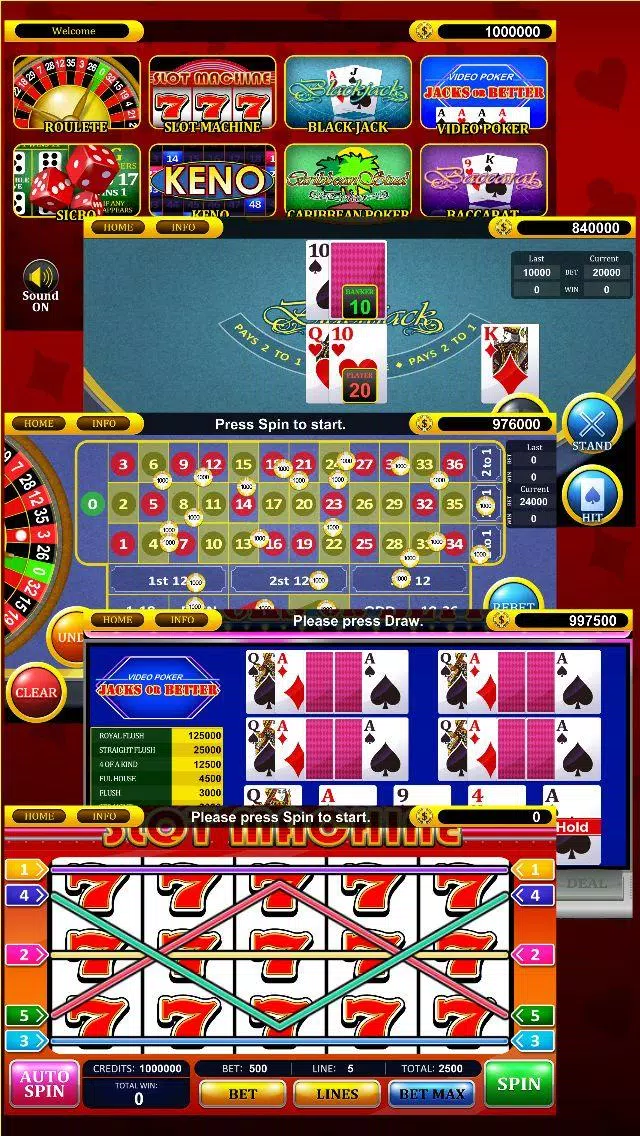 Roulette Slot Poker Keno Bingo APK for Android Download