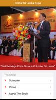 China Srilanka Expo Affiche