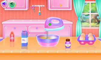 Bolo de cozinha e jogo de decoração imagem de tela 1