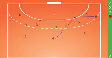 HandBall Tactics Board تصوير الشاشة 1