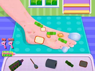女の子のためのフットケアゲーム アプリダウンロード