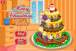 Merry Christmas Cake Affiche