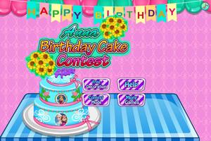 Anna Birthday Cake Contest Affiche