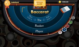 Classic Vegas Baccarat Plakat