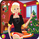 cute santa dressup doll game APK