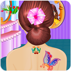 Hair style salon girls games آئیکن